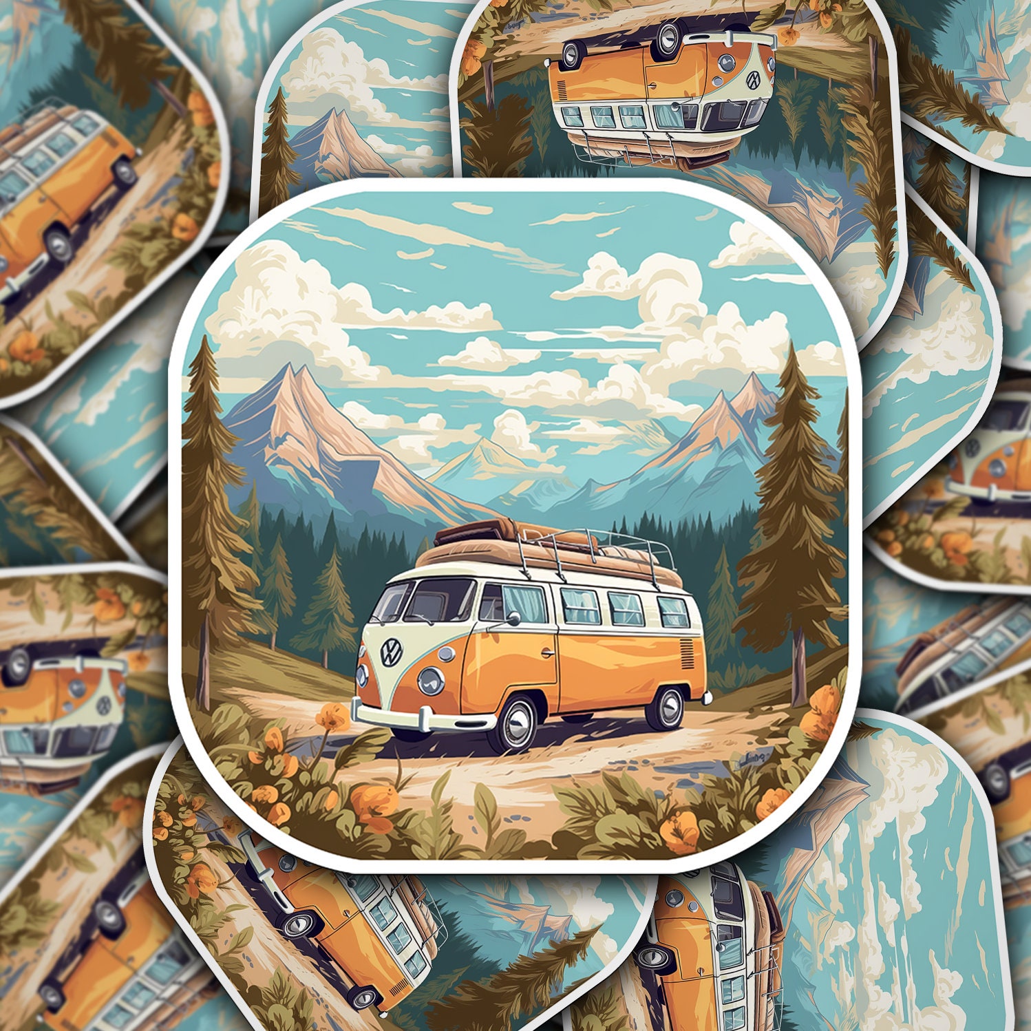 Wood Stickers Vintage Bus – Shop Massanutten
