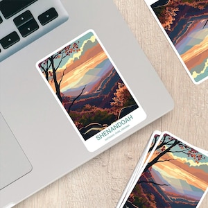 Shenandoah National Park Sticker – Weatherproof Vinyl for Laptops, Water Bottles & More