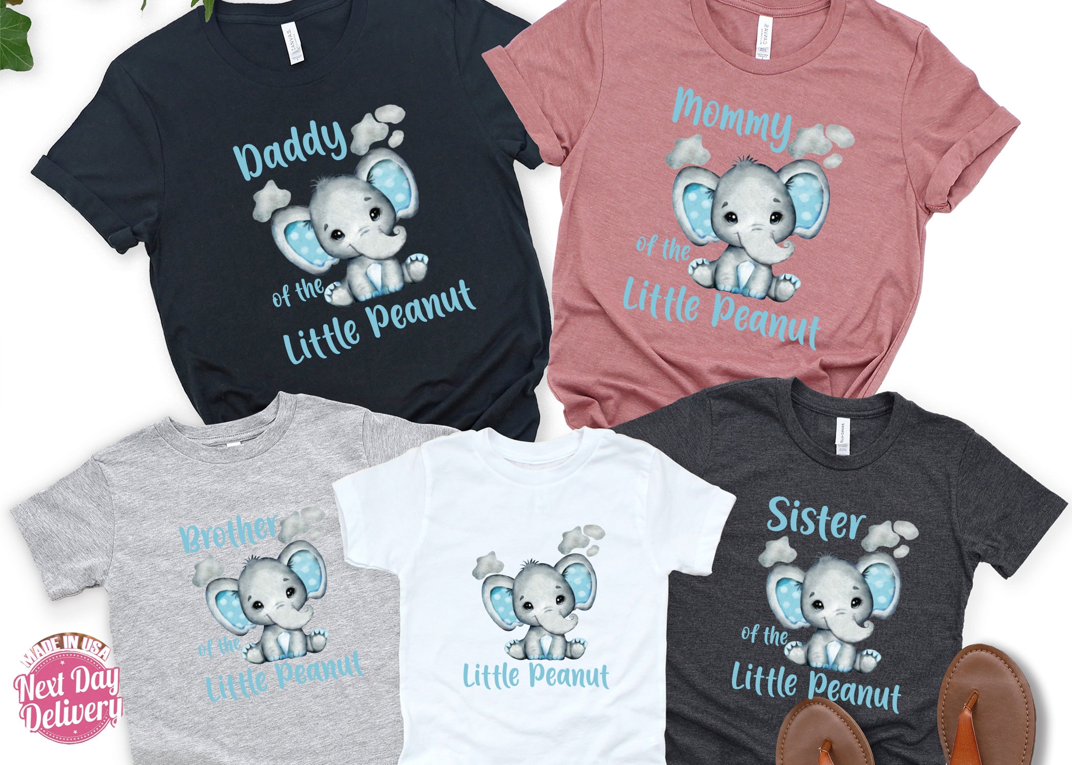 Elephant baby shower best sale shirts