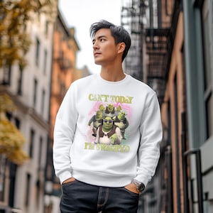 Comfort Colors, Shrek Funny Shirt Shrek Can&#39;t Today I&#39;m Swamped Shirt, Meme Funny Shirt, Disney Shrek Sweatshirts, Sarcastic Tees, Fiona Tee