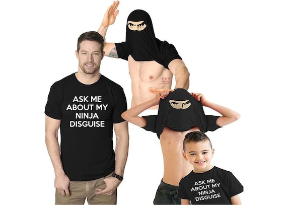 Funny Ninja Shirt Men, Ninja Shirt, Mens Funny T Shirt, Mens Cool Shirt, Ninja Flip Shirt, Ask Me About My Ninja Disguise Shirts