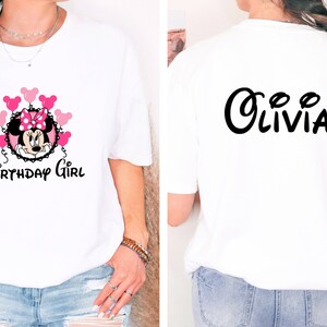 Minnie Mouse Birthday Girl Outfit, Minnie Shirt, Minnie Mouse Shirt, Birthday Gift, Personalized Birthday Shirt, Custom Birthday Shirts