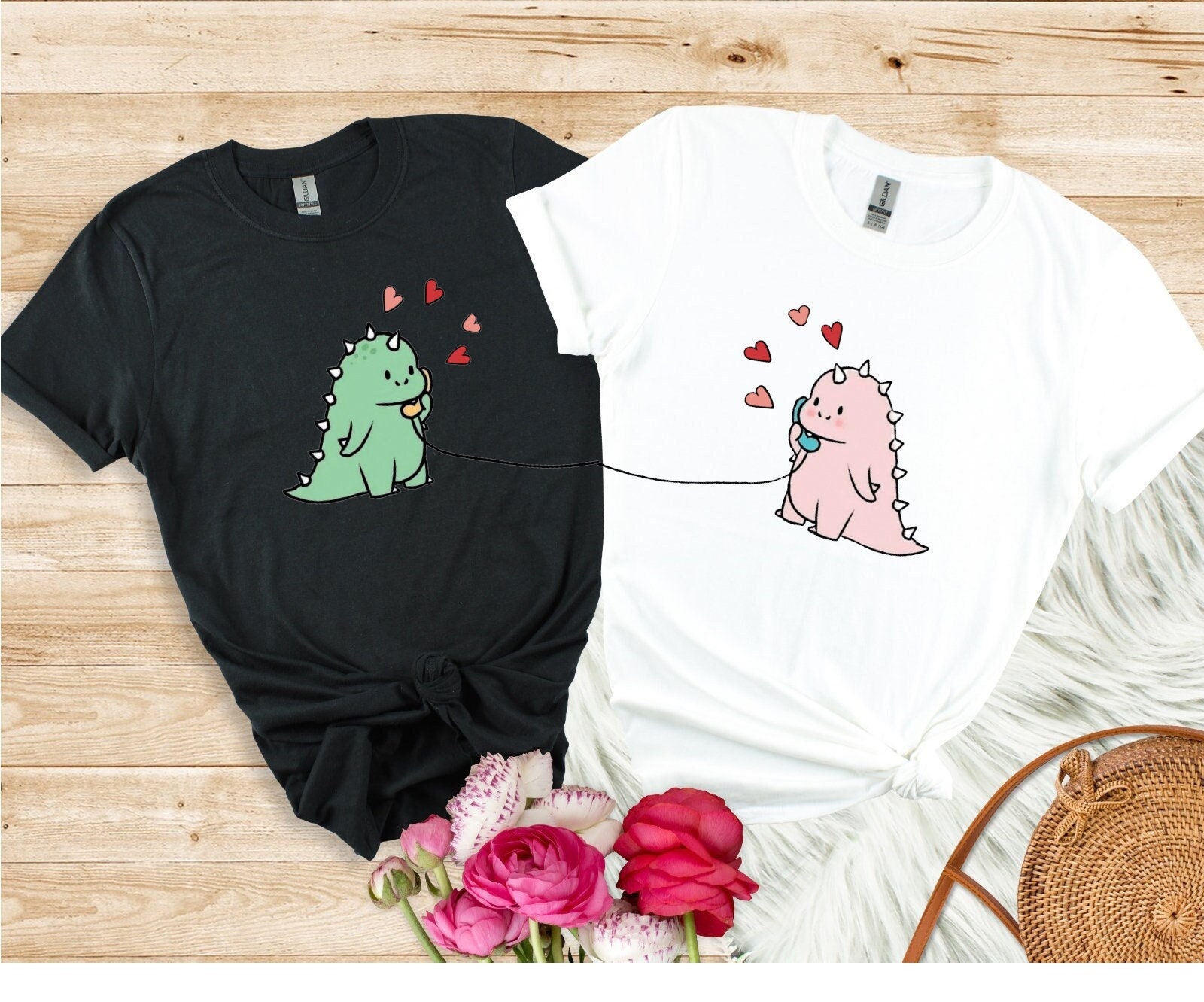 Couple Shirt Dinosaure Dinosaur Couple Shirt