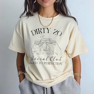 30th Birthday Shirt, Dirty 30 Shirt, 30th Birthday Gift for Her, Custom 30th Birthday Social Club Cocktail Shirt, Birthday Party Group Shirt