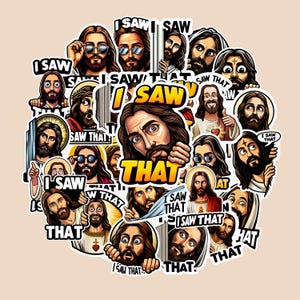 37 pcs Jésus que j'ai vu que sticker - sticker chrétien, sticker religieux, sticker verset de la Bible, vinyle foi, citation inspirante de Jésus