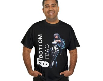 Bottom Frag Anime Girl camiseta gráfica de algodón unisex