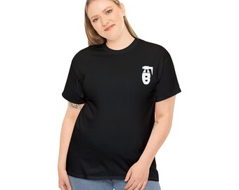 Camiseta de algodón unisex con logo Frag inferior