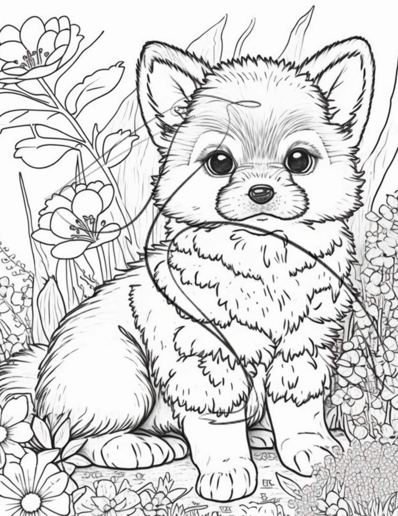 Adorable Animal Coloring Pages A Collection of Delightful Designs for