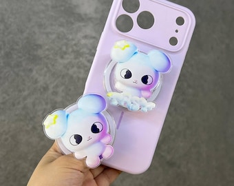 TASY Magsafe Phone Grip - Magnetic Phone Holder - Kpop Fan Gift - K-pop Kickstand - Pastel Animal Aesthetic Accessory