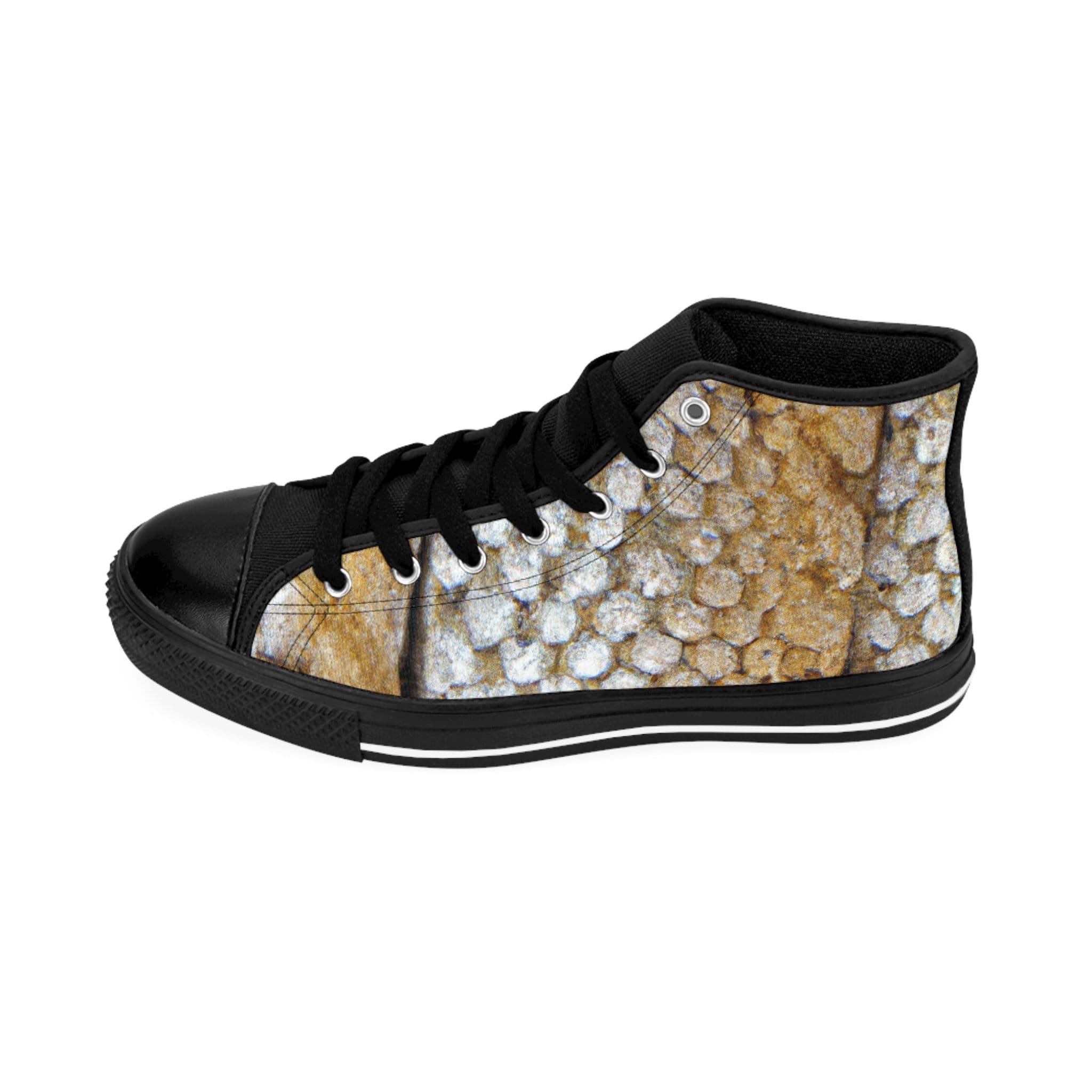 snakeskin high top sneakers