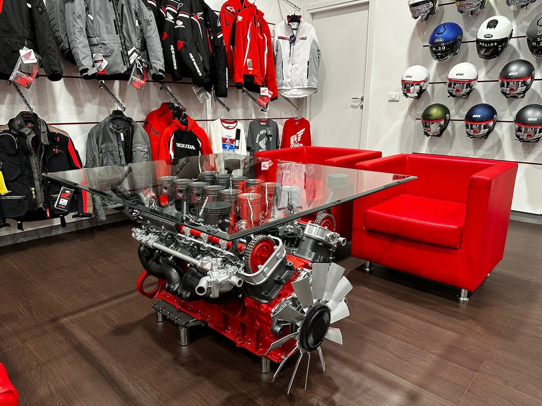 Jaguar XJ12 V12 ETYPE Engine Coffee Table Block Engine Table Table