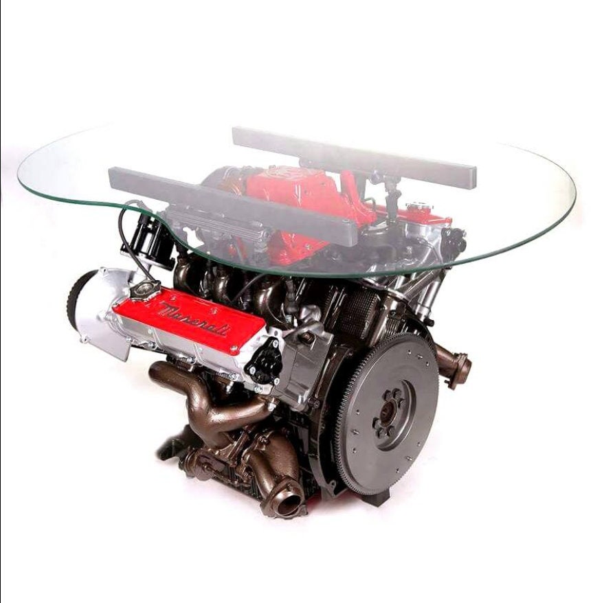 Maserati 2.0l Biturbo V6 Engine Coffee Table Block Engine Table Engine