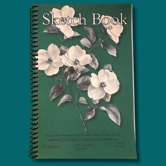 American Dogwood Sketchbook - 5.5x8.5in, 50 Sheets, Spiral Bound, Premium Drawing Pad, Art Supplies, Sketch Pad, Professional & Hobby Use