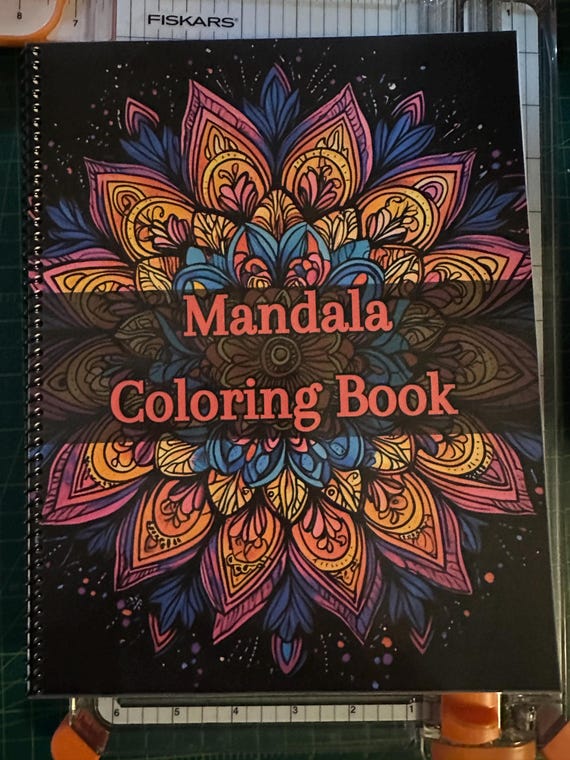 Mandala Coloring Book - Nature-Inspired Designs, 50 Pages, 8.5x11in, Spiral Bound, Stress Relief, Artistic Mindfulness