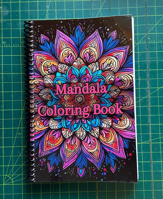 Mandala Coloring Book - Nature-Inspired Designs, 39 Pages, 5.5x8.5in, Spiral Bound, Stress Relief, Artistic Mindfulness