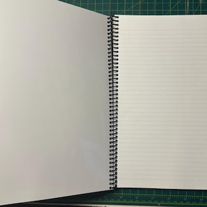 Apple Blossom Lined Notebook – Soft Cover, Spiral Bound, 60 Sheets (120 Pages), Two Sizes: 8.5×11″ & 5.5×8.5″, Floral Writing Journal image 2