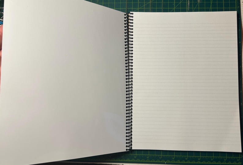 Apple Blossom Lined Notebook – Soft Cover, Spiral Bound, 60 Sheets (120 Pages), Two Sizes: 8.5×11″ & 5.5×8.5″, Floral Writing Journal image 2