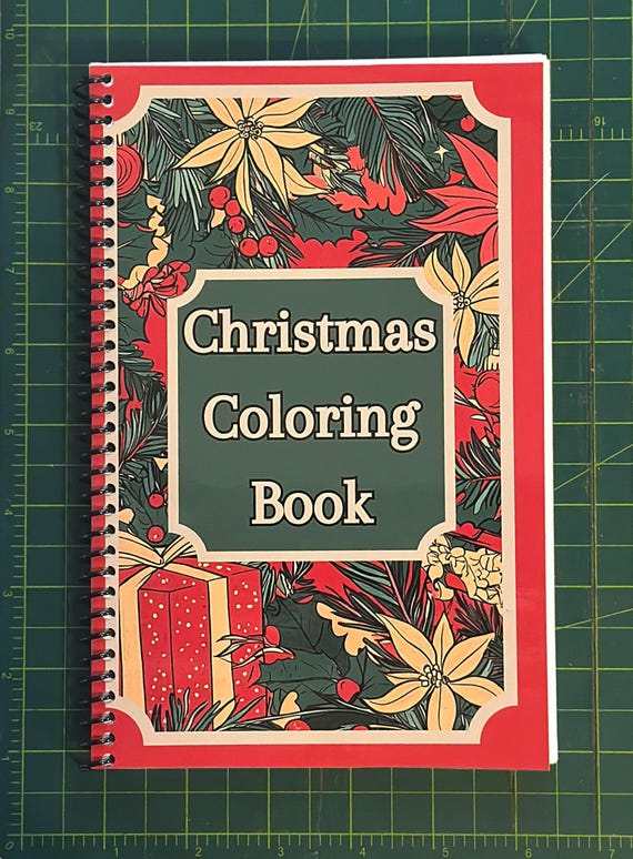 Christmas Coloring Book – 5.5″ × 8.5″, 51 Holiday Designs, Spiral Bound, Festive Coloring for Kids & Adults