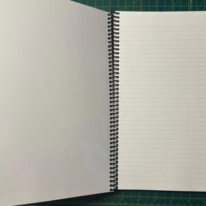 Sun & Stars Lined Notebook – Soft Cover, Spiral Bound, 60 Sheets (120 Pages), Two Sizes: 8.5×11″ and 5.5×8.5″, Writing Journal image 2
