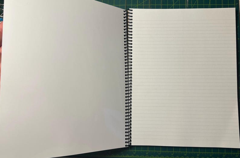 Sun & Stars Lined Notebook – Soft Cover, Spiral Bound, 60 Sheets (120 Pages), Two Sizes: 8.5×11″ and 5.5×8.5″, Writing Journal image 2