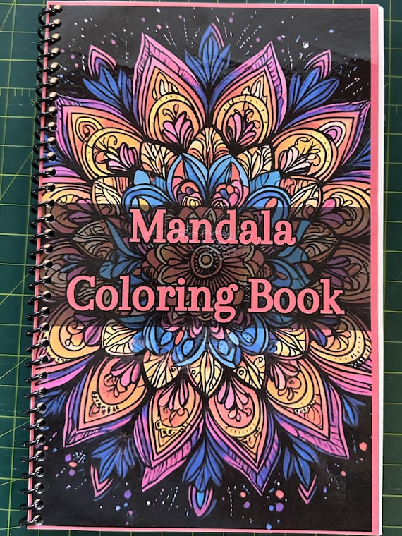 Mandala Coloring Book - Nature-Inspired Designs, 39 Pages, 5.5x8.5in, Spiral Bound, Stress Relief, Artistic Mindfulness