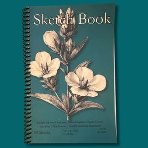 Indian Paintbrush Sketchbook - 5.5x8.5in, 50 Sheets, Spiral Bound, Premium Drawing Pad, Art Supplies, Sketch Pad, Professional & Hobby Use