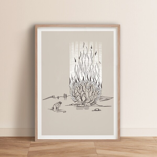 Burning Bush - Faith Wall Art IV