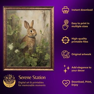 bunny art print,easter wall art,rabbit oil painting,bunny painting,rustic wall art, cottagecore decor,spring wall art,easter art print,vintage rabbit print,countryside poster,rustic country decor,farmhouse wall decor,nature prints,hare wall art