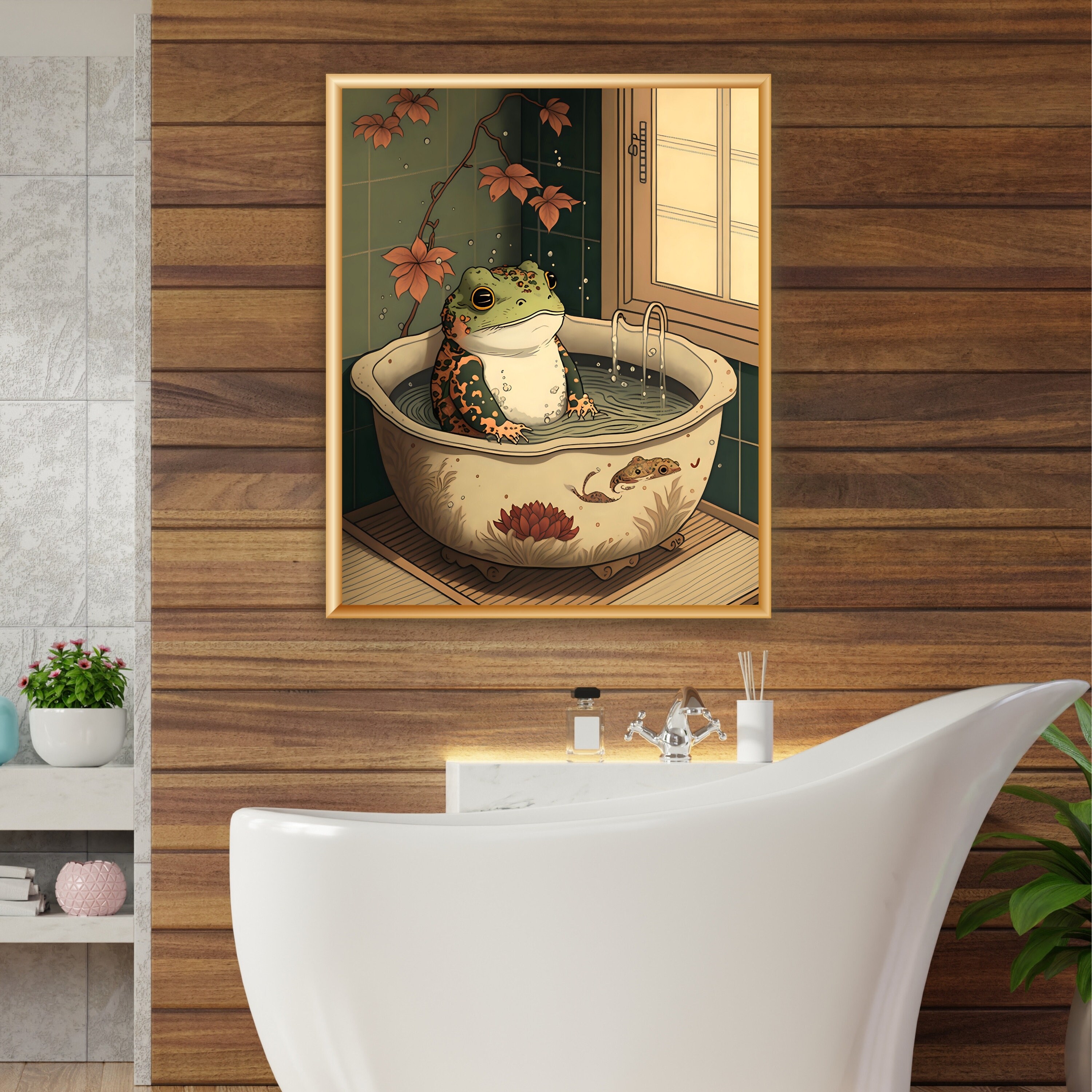 Matsumoto Hoji Frog Printable Wall Art Print, Japanese Painting ...