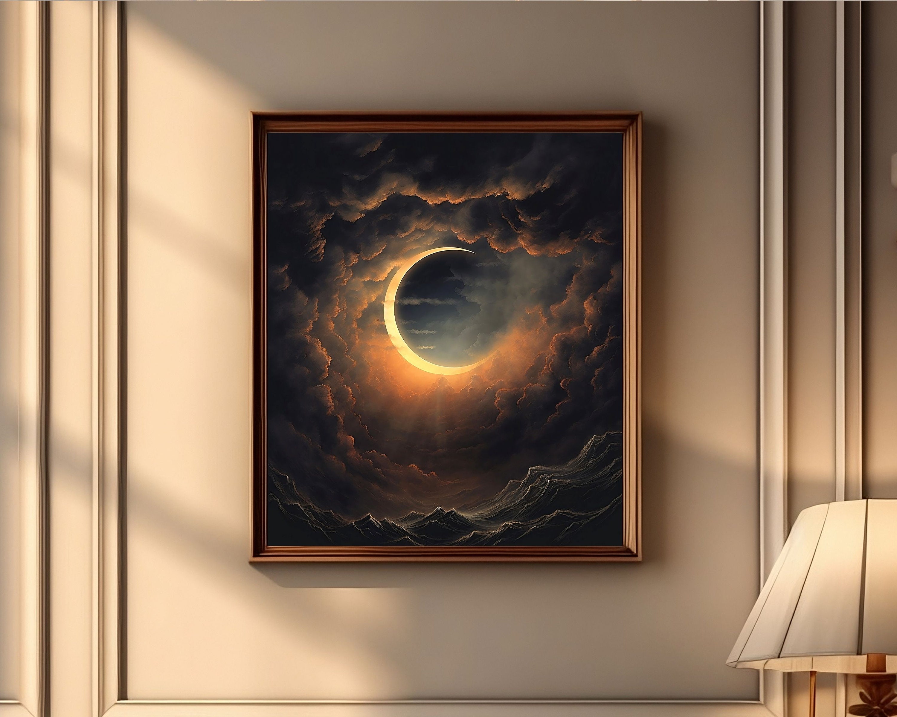 Celestial Eclipse | Dark Aesthetic, Solar Lunar Eclipse Vintage