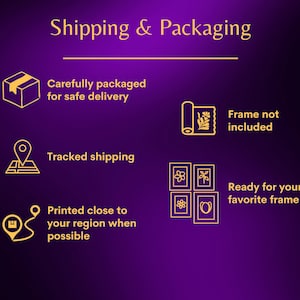 Art print shipping and packaging information