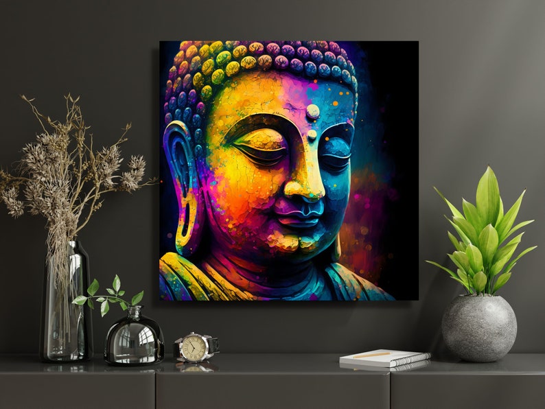 Digital Buddha Wall Art Print Printable Meditation Art Zen Etsy
