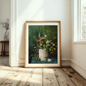 toilet paper art, bathroom wall art, bathroom wall decor, funny bathroom art, toilet wall art, bathroom wall art, botanical prints, botanical bathroom, green bathroom decor, dark bathroom decor, floral bathroom art, botanical wall art, moody wall art, cottagecore decor, dark cottagecore art, funny bathroom art, toilet painting, toilet art, moody green art, moody bathroom art, powder room art, guest bathroom art, toilet paper flowers, dark green painting, guest bath print, guest bathroom print