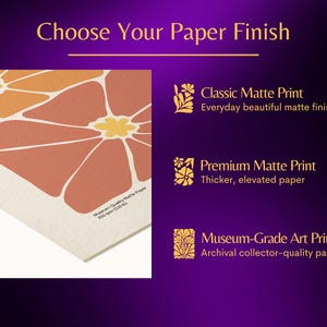 Paper finish comparison for art prints, classic matte, premium matte and museum-grade fine art paper
