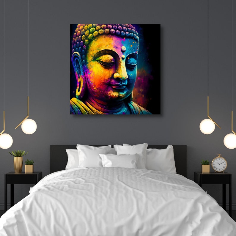 Digital Buddha Wall Art Print Printable Meditation Art Zen Etsy