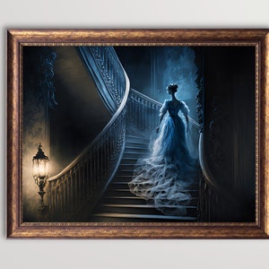 Victorian Gothic Lady | Dark Vintage Oil Painting, Goth Wall Art, Occult Art, Dark Academia Decor, Creepy Horror Aesthetic Printable Poster