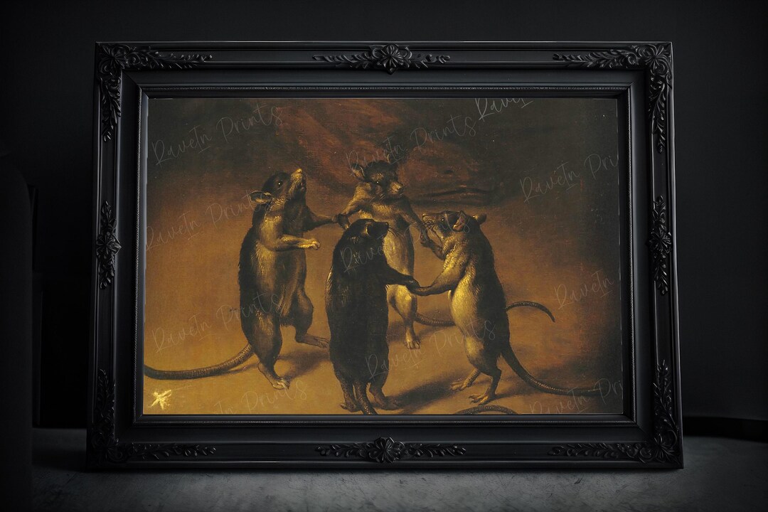 Renaissance Rats The Dance of the Rats by Ferdinand Van Kessel , Unframed Art Print ...