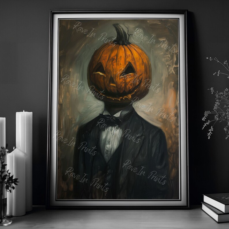 Jack Renaissance Portrait, Jack O Lantern Print, Halloween Print ...
