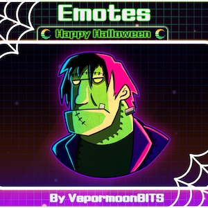 Halloween Frankenstein Emote für Twitch, Discord und Tracking • Spooky | Twitch Emote | Gruselig | Grauen | Discord Rollen