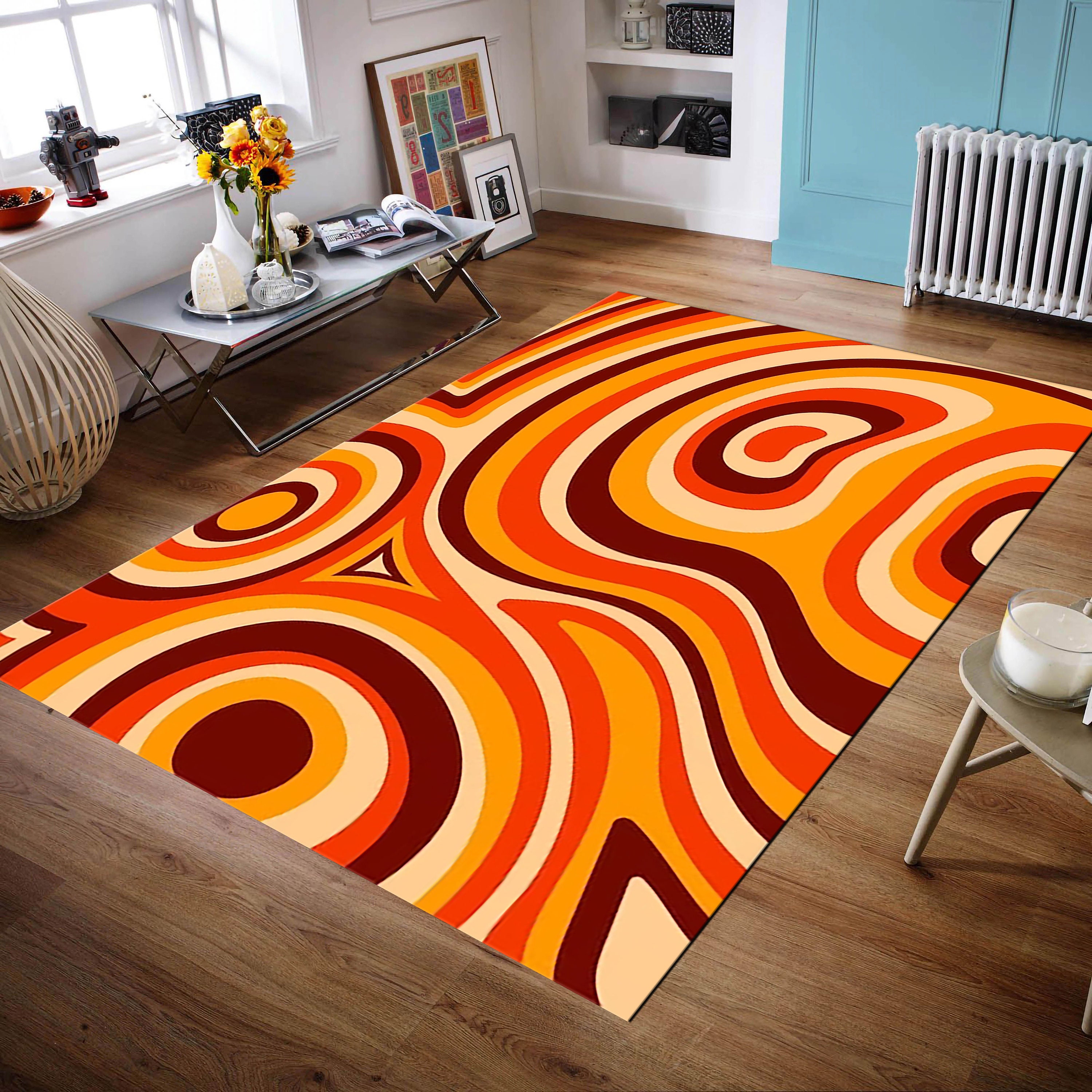 87.5×179 “Orange Flamingo” ViNTAGE RUG Amazon.com: Area Rug Living Room 6x9 ft Nordic Animal