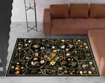 Botanical Rug, Garden Rug,Flower Rug,Flower Theme Rug,Garden Pattern Rug,Nature Rug,Home Decoration Rug,Popular Rug,Area Rug,Modern Rug,