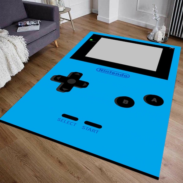 Gameboy Rug, Game Console rug, Awesome Rug, Game Room Rug, Home Decor Rug, Area Rug, Kids Room Decore, Retro Video Game Carpet