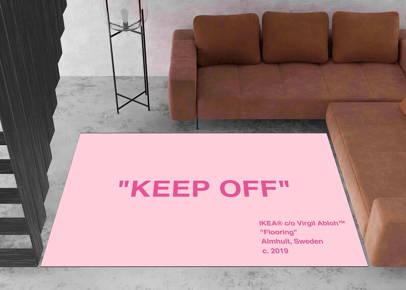 Keep off Rug,modern Design Rug,keepoff,aesthetic Rug,personalized Gift