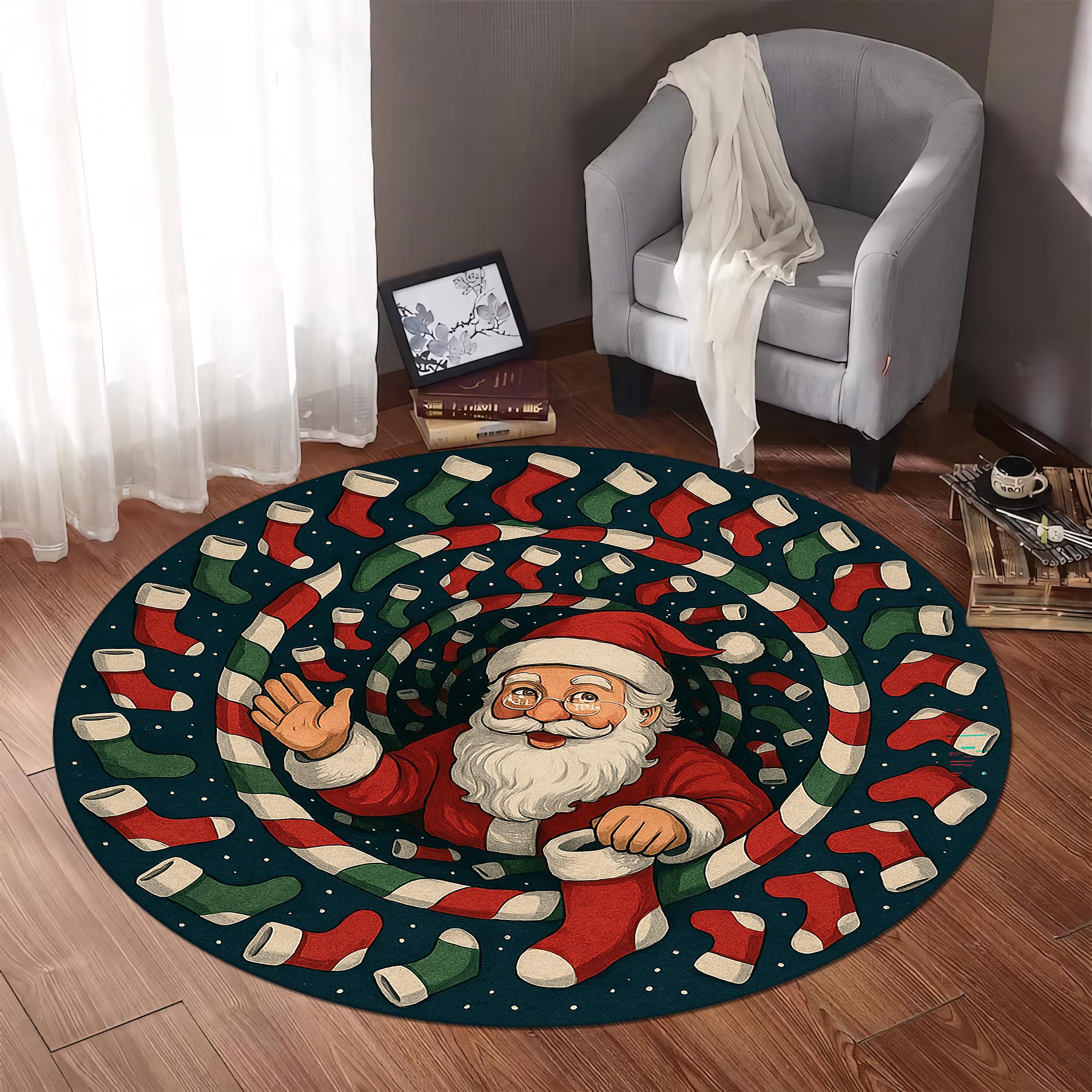 Produktbild von Weihnachtlicher 3D-Teppich, Optische Täuschung, Dekorativer