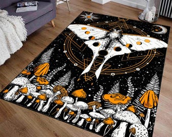 Mushroom Rug, Interior Design Ideas, Area Rug, Home Decor Rug, Floor Rug, Magic Mushroom Rug, Nursery Rug, Kids Room Rug, Personalized Gift