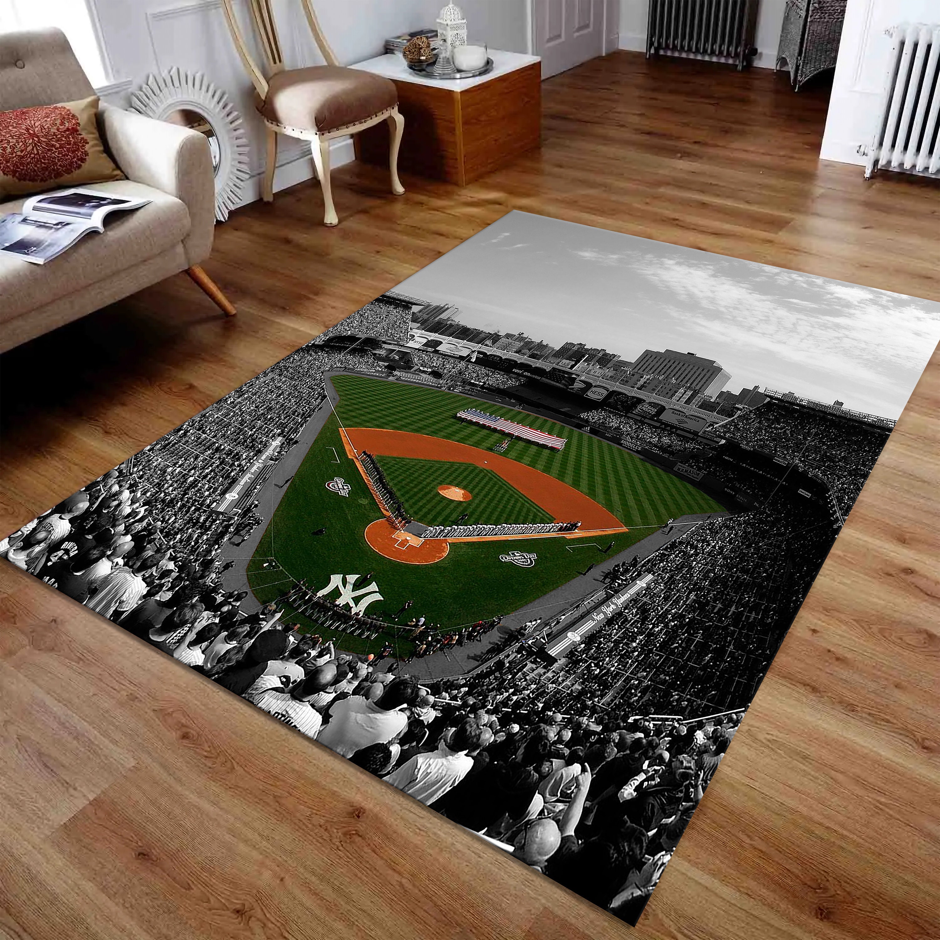Yankee Fan Rug New York Yankees Stadium Rug Sports Gift Rug Etsy