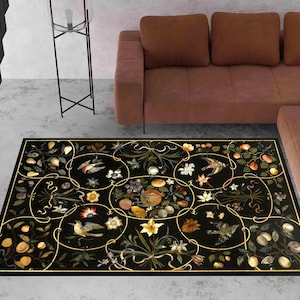 Botanical Rug, Garden Rug,Flower Rug,Flower Theme Rug,Garden Pattern Rug,Nature Rug,Home Decoration Rug,Popular Rug,Area Rug,Modern Rug,