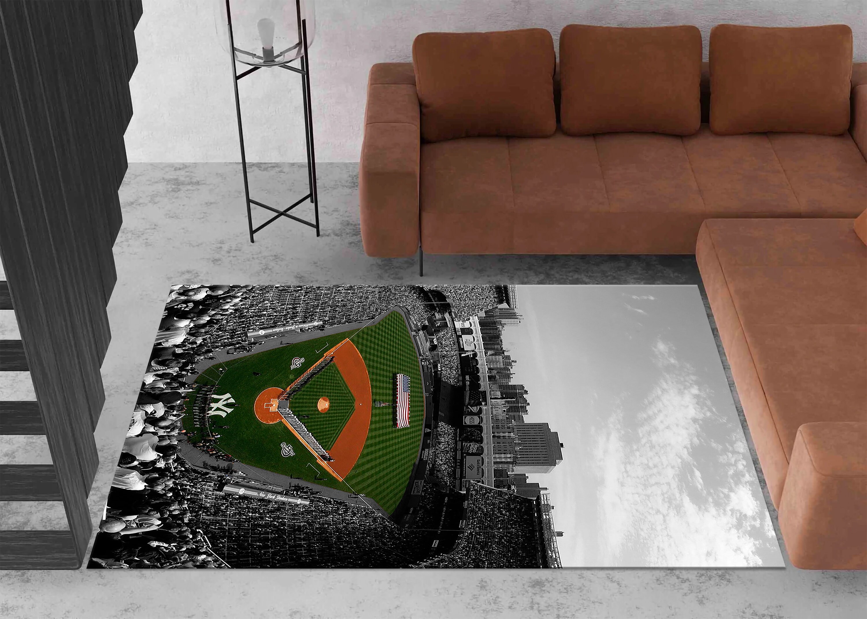 Yankee Fan Rug New York Yankees Stadium Rug Sports Gift Rug Etsy