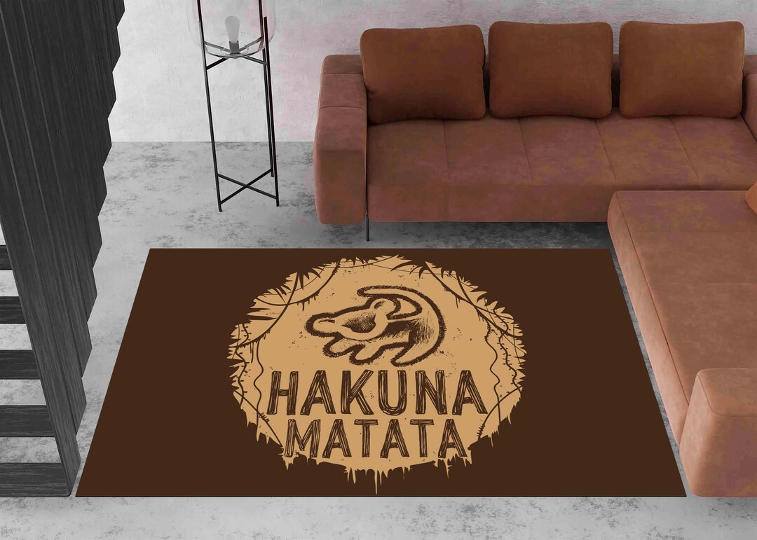 Lion King Rug, Kids Rug, Hakuna Matata, Wall Decor, Modern Rug, Custom Rug, Popular Rug