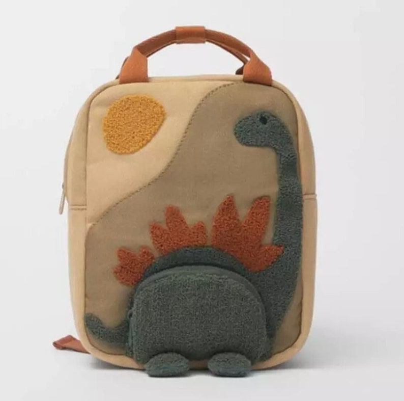 Bobble Art Coated Cotton Backpack - Dinosaur